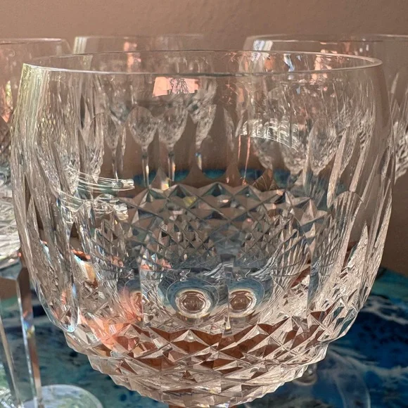 Elegant Waterford Colleen Crystal Goblets/Wine Glass Set of 4